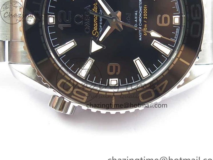 0501 Planet Ocean 39.5mm Black Ceramic Bezel SS VSF 1:1 Best Edition Black Dial on SS Bracelet A Stretchable 7890